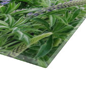 Lila Lupine-Blumen Schneidebrett (Ecke)