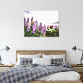 Lila Lupinen Blume: Neuseeland Leinwand (Insitu (Schlafzimmer))