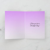 Lila Lupinen Blumenfreude Geburtstag Karte (Innenseite)