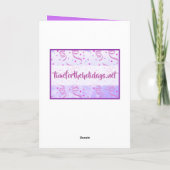 Lila Lupinen Karte (Rückseite)