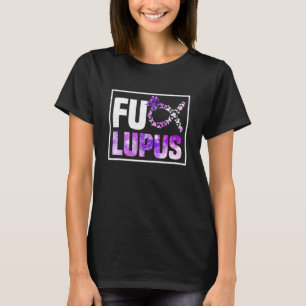 Lila Lupus Awareness Lupus Galaxy Ribbon T-Shirt