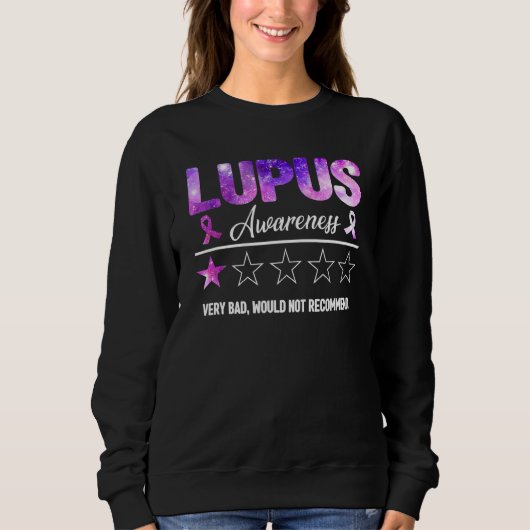 Lila Lupus Awareness Review sehr schlecht wäre nic Sweatshirt (Vorderseite)