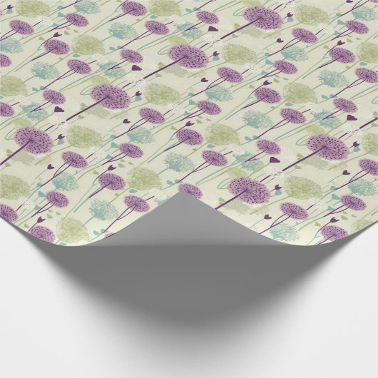 Lila Lüster Geschenkpapier (Ecke)