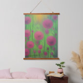 Lila Lüster Wandteppich Mit Holzrahmen (Schlafzimmer)