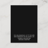 Lila, luxuriöser Marmor mit NECKLACE DISPLAY Visitenkarte (Rückseite)