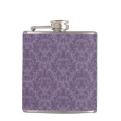 Lila Luxustapete Flachmann (Vorderseite)