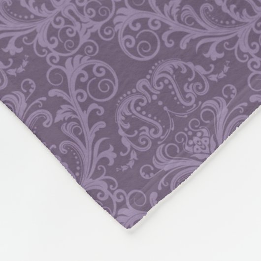 Lila Luxustapete Fleecedecke (Ecke)