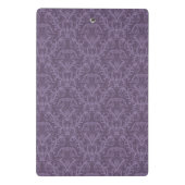 Lila Luxustapete Mini Klemmbrett (Rückseite)