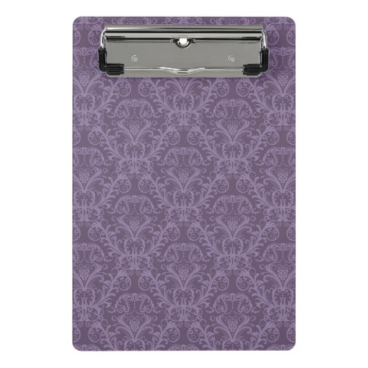 Lila Luxustapete Mini Klemmbrett (Vorderseite)