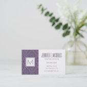 Lila Luxustapete Visitenkarte (Stehend Vorderseite)