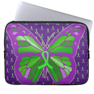 Lila Lyme-Krankheit Butterfl-Fall Laptopschutzhülle