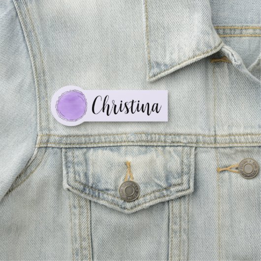 Lila Macaron Macaroon Koch Bäckerei Namensschild (Beispiel)