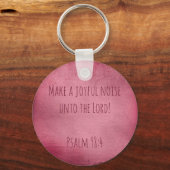 Lila machen Sie ein fröhliches Geräusch Schlüsselanhänger (Vorderseite)