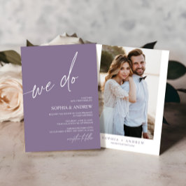 Lila machen wir Minimalistisch Hochzeitseinladung Einladung