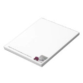 Lila Mädchen 1 Kleiner Notepad Notizblock (Rotiert)