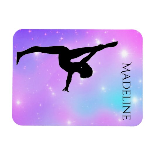 Lila Mädchen Magnet (Horizontal)