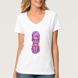 Lila Mädchen T-Shirt
