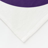 lila Mädchenvolleyball-Dekoration Fleecedecke (Ecke)