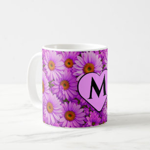Lila Magenta Blütenblume Dunkelrosa Gänse Kaffeetasse