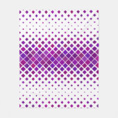 Lila Magenta Diamonds Design Fleecedecke (Vorderseite)