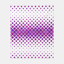 Lila Magenta Diamonds Design Fleecedecke