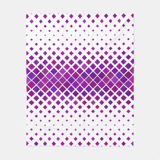 Lila Magenta Diamonds Design Fleecedecke (Vorderseite)