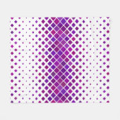 Lila Magenta Diamonds Design Fleecedecke (Vorderseite (Horizontal))