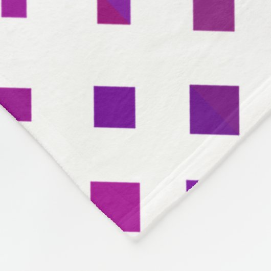 Lila Magenta Diamonds Design Fleecedecke (Ecke)
