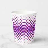 Lila Magenta Diamonds Design Pappbecher (Rechts)