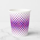 Lila Magenta Diamonds Design Pappbecher (Vorderseite)