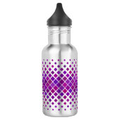 Lila Magenta Diamonds Design Wasserflasche (Links)