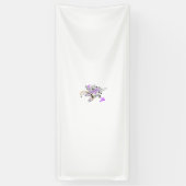 Lila-Magenta, rötlich-orange, tealisches Banner (Vertikal)