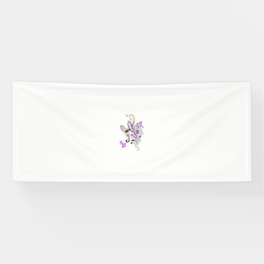 Lila-Magenta, rötlich-orange, tealisches Banner (Horizontal)