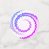 Lila Magenta weißes Swirl gefärbte Krawatte Funky  Konfetti (Klein Vorderseite)