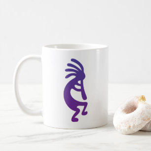 Lila Magic Kokopelli Kaffeetasse