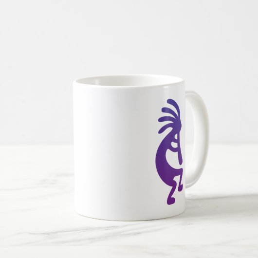 Lila Magic Kokopelli Kaffeetasse (VorderseiteRechts)
