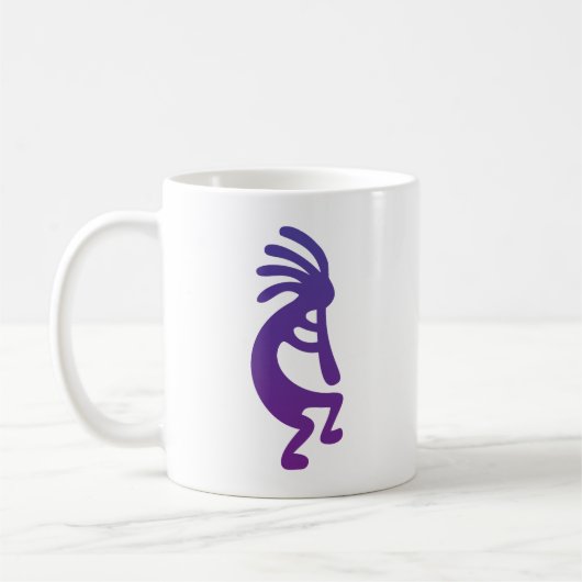 Lila Magic Kokopelli Kaffeetasse (Links)