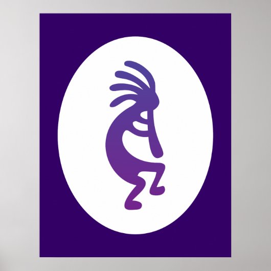 Lila Magic Kokopelli Poster (Vorne)