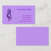 Lila Magic Kokopelli Visitenkarte (Vorne/Hinten)