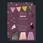 Lila Magic Show Bar Bat Mitzvah Einladung<br><div class="desc">Freuen Sie sich auf ein aufschlussreiches Thema der Magic Show. Dieses spielerische Design bietet handgezeichnet Illustrationen voller Spaß und faszinierender Magie! Passen Sie Ihre eigenen Party-Details an und runden Sie das Party mit der kompletten Magic Show Party Liefersuite ab.</div>