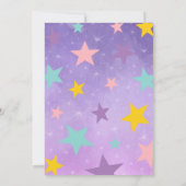 Lila Magic Show Geburtstag Einladung (Rückseite)