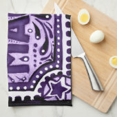 Lila Magie Geschirrtuch (Viertel Falte)