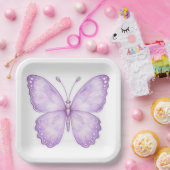 Lila-magischer-Schmetterling-Design-Papierteller Pappteller (Party)