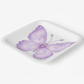 Lila-magischer-Schmetterling-Design-Papierteller Pappteller (Gewinkelt)