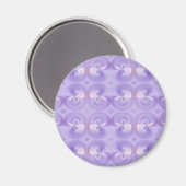 Lila Magnet (Vorderseite/Rückseite)