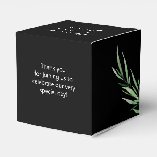 Lila Magnolia Floral Geschenkschachtel (Rückseite)