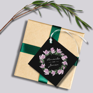 Lila Magnolia Geschenkanhänger