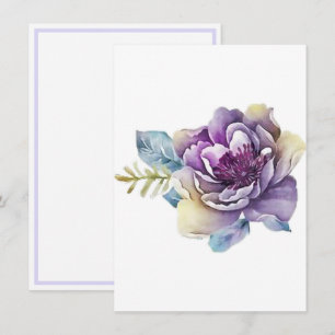 Lila Magnolia von Ihrem Schreibtisch aus Mitteilungskarte