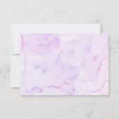 Lila Main Squeeze Lemon Hochzeitsdusche Dankeskarte (Rückseite)