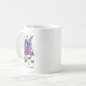 Lila Mairy Mushroom Butterflies Kaffeetasse (Vorderseite Links)